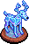 Carved Ice Reindeer