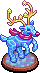 Gilded Ice Reindeer