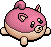Pink Dog Plushy
