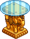 Glass Elephant Table