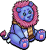 Blue Scarf Lion
