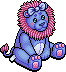 Blue Bow Lion