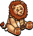 Brown Scarf Lion