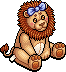 Brown Bow Lion