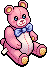 Pink Bow Bear