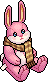 Pink Scarf Bunny