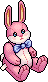 Pink Bow Bunny