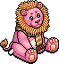 Pink Scarf Lion