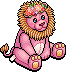 Pink Flower Crown Lion