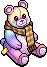 Rainbow Scarf Bear
