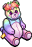 Rainbow Flower Crown Bear