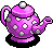 Pink Spotted Teapot