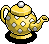Yellow Spotted Teapot