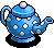 Blue Spotted Teapot