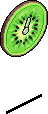Organic Kiwi Clock