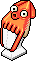 Orange Squid Hat