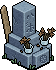 Courtyard Gravestone