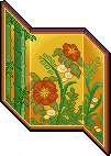 Golden Flower Screen