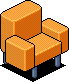 Orange Parlour Chair