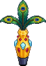 Peacock Vase
