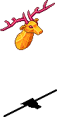 Solid Gold Stag Head