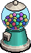 Teal Gumball Machine