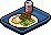 Blue Lunch Tray