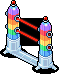 Rare Rainbow Laser Portal