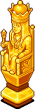 Golden Queen Chess Piece