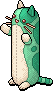 Long Teal Cat