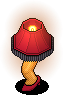 Leggy Red Lamp