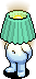 Green Potbelly Lamp