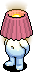 Pink Potbelly Lamp