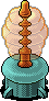 Teal Amber Lamp