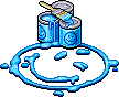 Blue Smiley Paint