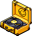 Yellow Smiley Record Player