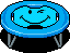 Blue Smiley Trampoline