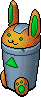 Bunny Recycling Bin (non-crackable)