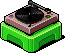RARE Green DJ Turntable