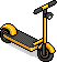 Yellow Electric Scooter