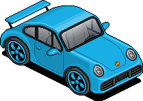 Blue Sports Car