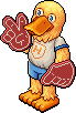 University Duck Mascot