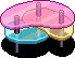 HC Coloured Glass Table