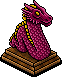 Maroon Dragon Lamp