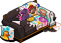 Graffitied Club Sofa