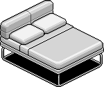 Grey Norja Double Bed