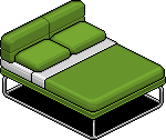 Green Norja Double Bed