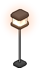Black Norja Standing Lamp