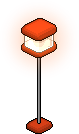Red Norja Standing Lamp