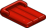Red Plasto Air Mattress